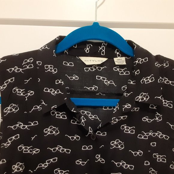 ANTHROPOLOGIE 11.1 TYLHO Percy Tunic Eyeglass Print (S) - Picture 2 of 6